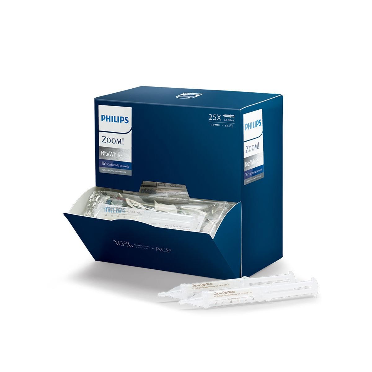 BLANQUEAMIENTO NITEWHITE 16% PERÓXIDO DE CARBAMIDA 25 JER. - PHILIPS