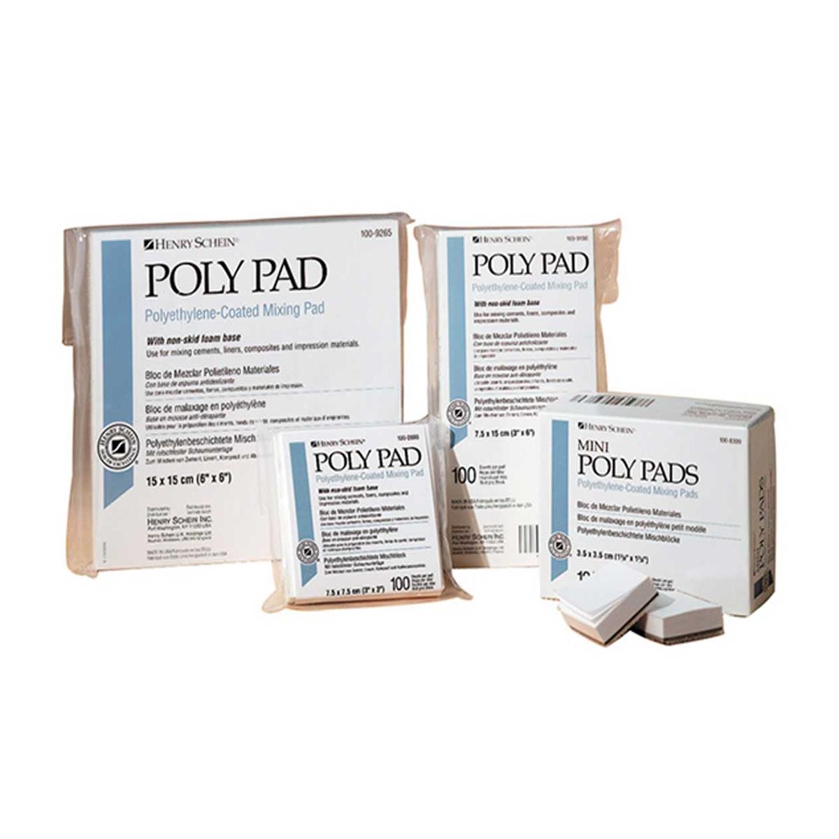 BLOCKS DE MEZCLA POLY PADS ANTIDESLIZANTE 3,5X3,5 CM.100U. - HENRY SCHEIN