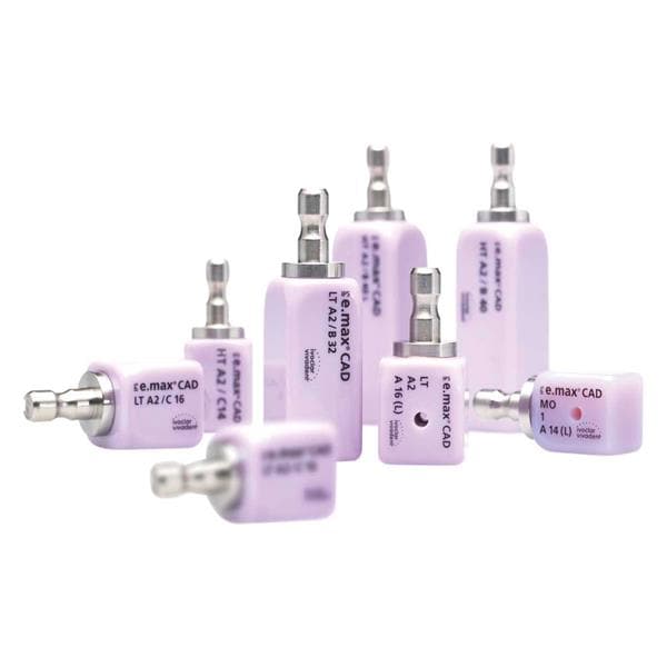 BLOQUES E.MAX CAD CEREC/INLAB MO 1 A14 (S) 5 UD - IVOCLAR