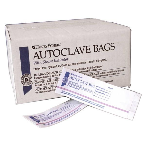 BOLSAS DE PAPEL PARA AUTOCLAVE 6.4X25.4CM 1000U - HENRY SCHEIN