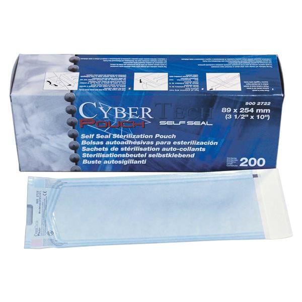 BOLSAS DE ESTERILIZACIÓN AUTOSELLABLES 134X280MM 200U - CYBERTECH