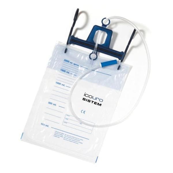 BOLSA ORINA PARA CAMA 2L CON VALVULA SEG AR ICO