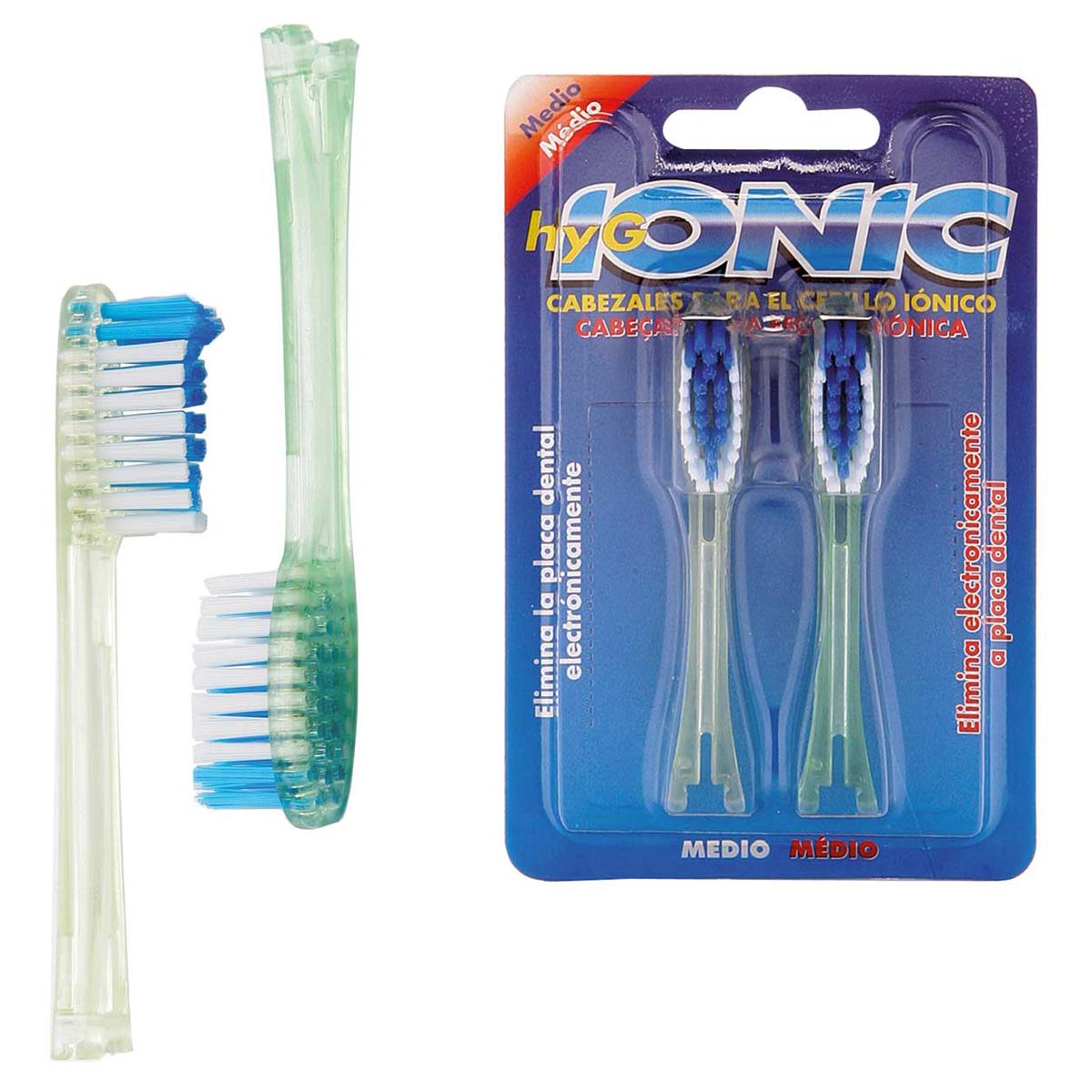 REPOSICIÓN 2 CABEZALES SUAVES PARA CEPILLO IONICO - HYGIONIC