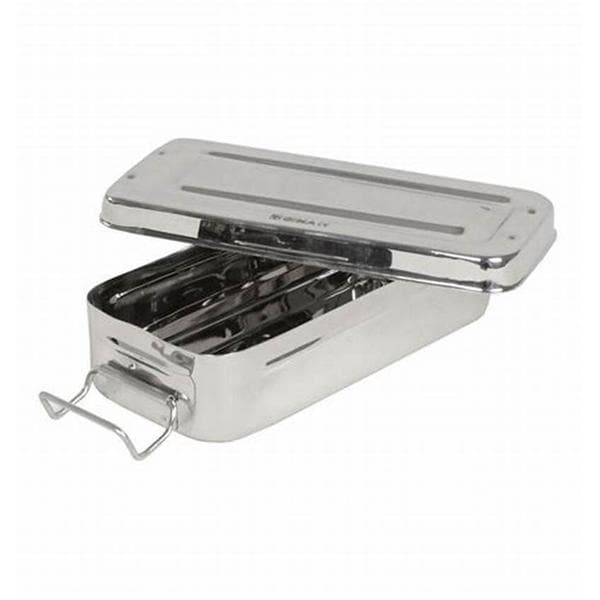 CAJA ACERO INOXIDABLE 20X10XH4,5CM CON ASAS GIMA