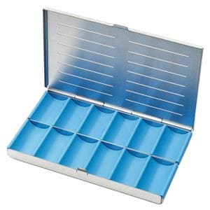 CAJA / CASSETTE CLASIFICAR Y ESTERILIZAR INSTRUMENTAL 12 COMPARTIMENTOS GRANDE 1U - NICHROMINOX