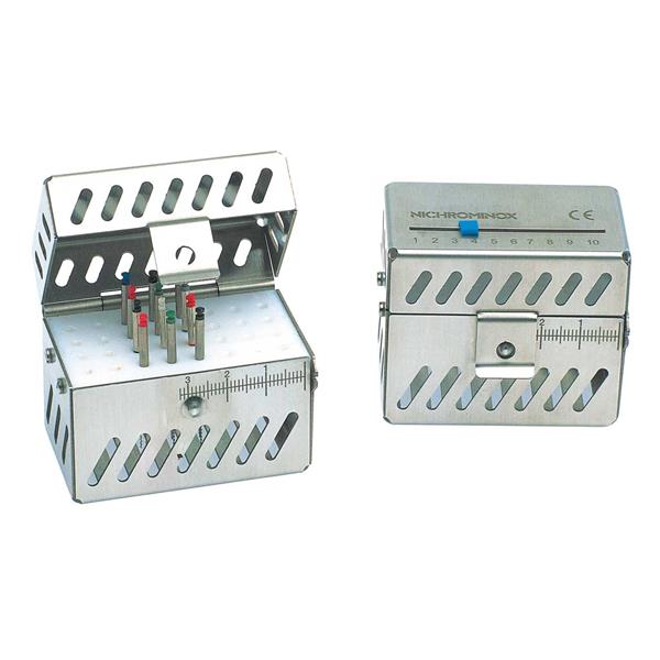 CAJA ENDODONCIA CON ESTERÍMETRO N.2 32 AGUJEROS 1U - NICHROMINOX