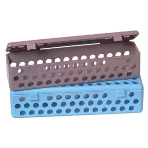 JAULA/CAJA DE ESTERILIZACIÓN DE INSTRUMENTAL AZUL 20X4CM 1U - HENRY SCHEIN