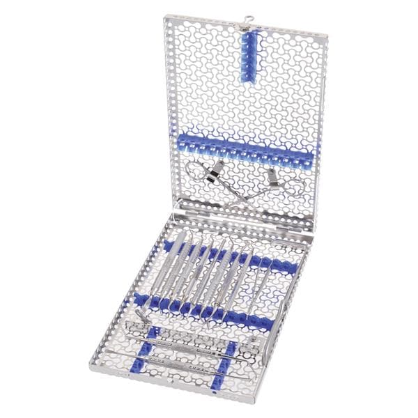 CAJA / CASSETTE PARA ESTERILIZAR INSTRUMENTAL IMEDIN18S AZUL CIRUGÍA 18 INSTRUM - HU-FRIEDY