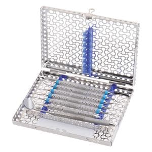 CAJA / CASSETTE PARA ESTERILIZAR INSTRUMENTAL IME12DIN8 8 INSTRUMENTOS AZUL - HU-FRIEDY