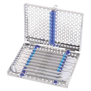 CAJA / CASSETTE PARA ESTERILIZAR INSTRUMENTAL IME12DIN1 AZUL 10 INSTRUMENTOS - HU-FRIEDY