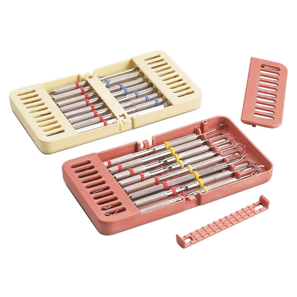 CAJA / CASSETTE PARA ESTERILIZAR INSTRUMENTAL AUTOCLAVE VERDE OSCURO 1U - ZIRC