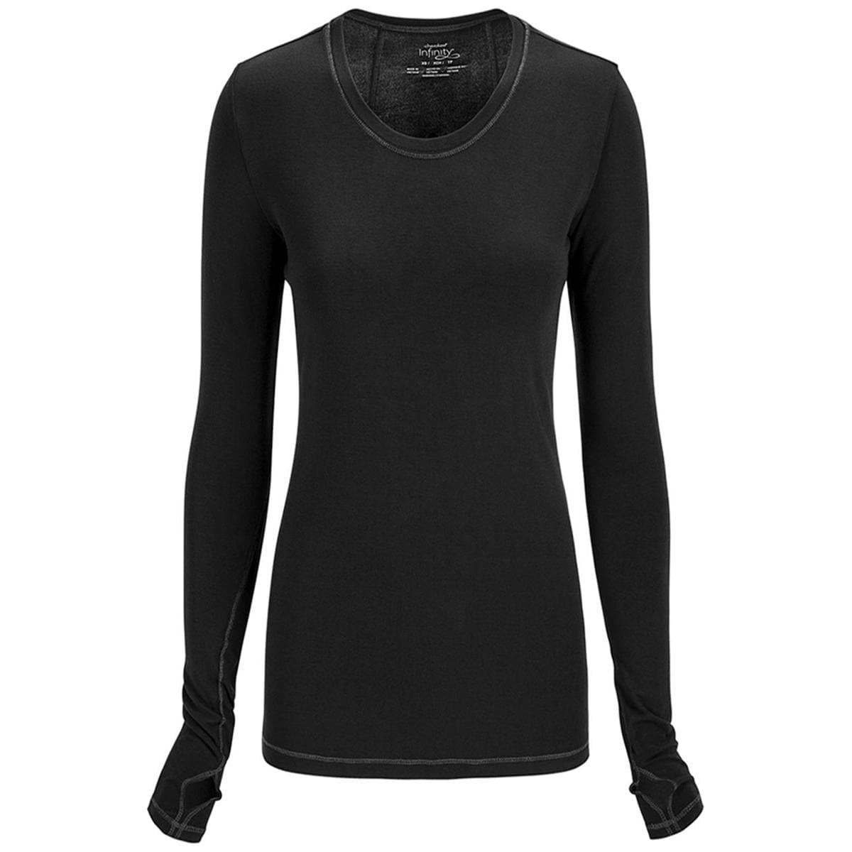 CAMISETA MANGA LARGA 4881 MUJER BLKW XS CHEROKEE
