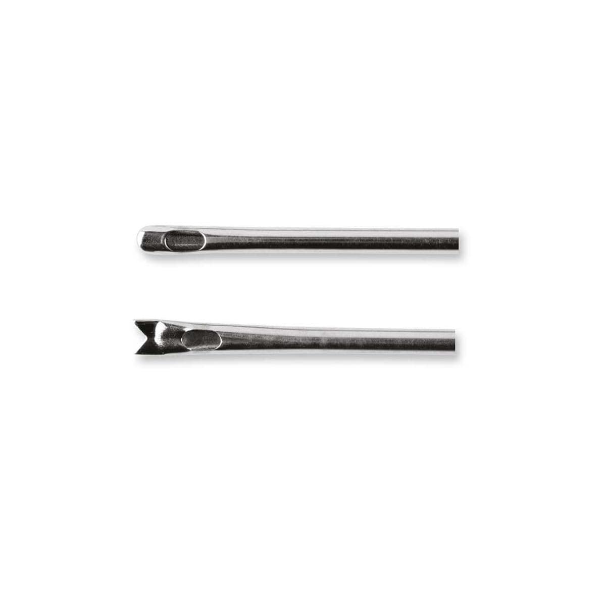 CÁNULAS PARA INYECCIÓN DE GRASA CURVA ORIFICIO LATERAL 2 X 250 MM - 10 U