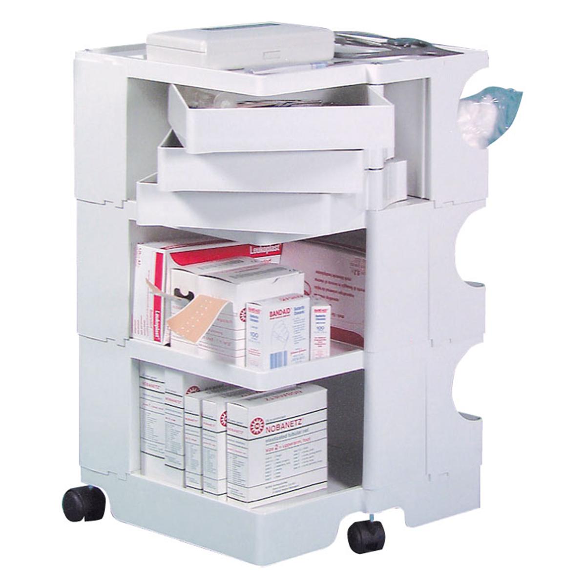 CARRITO AUXILIAR DE CLÍNICA BLANCO BOBBY 3 1U - VARIOS