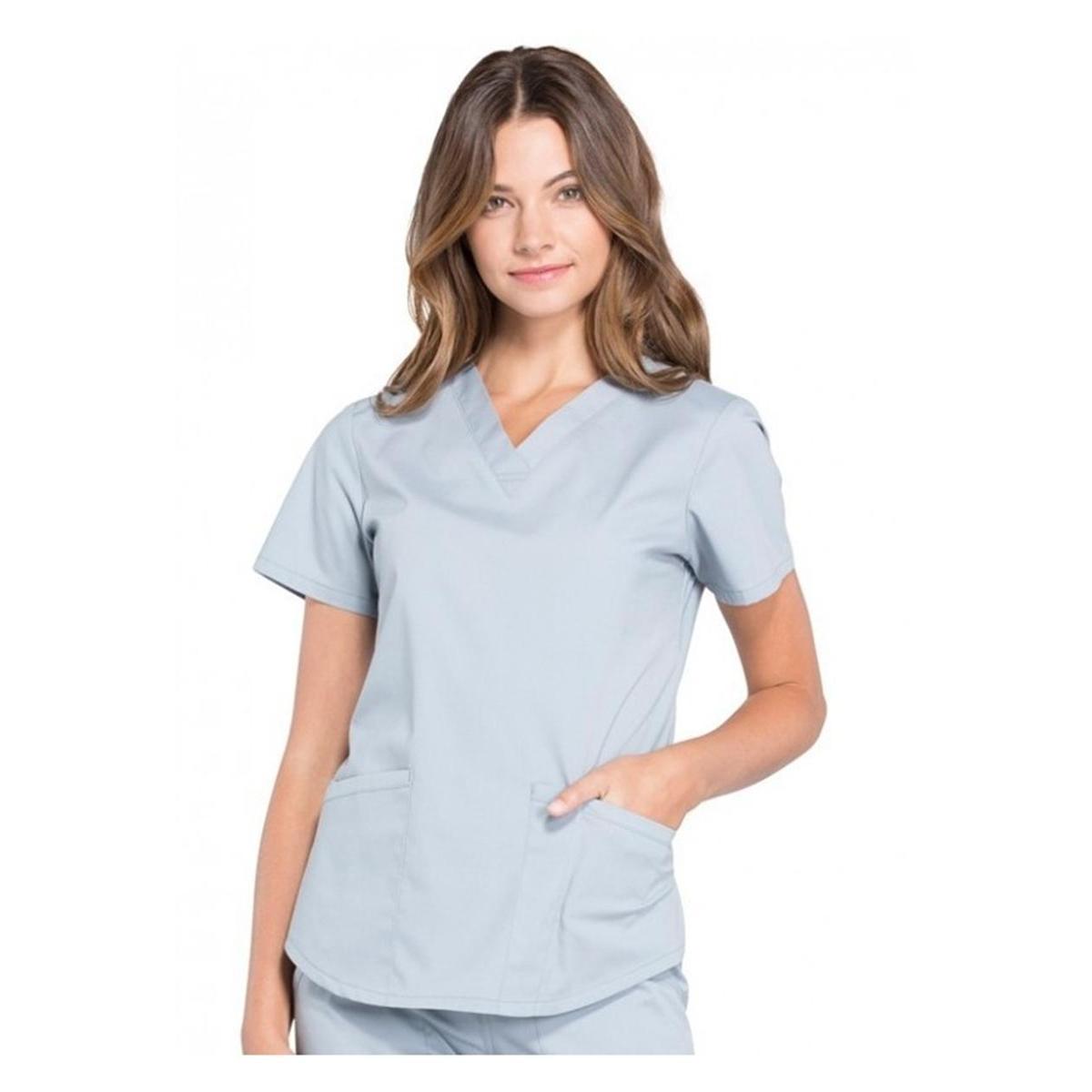 CASACA SANITARIA CUELLO EN V CON UN BOLSILLO CARW L - CHEROKEE
