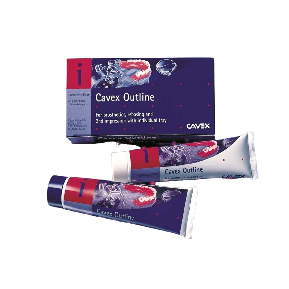 CAVEX OUTLINE PASTA DE IMPRESIÓN SIN EUGENOL 200GR BASE/CATALIZADOR - CAVEX
