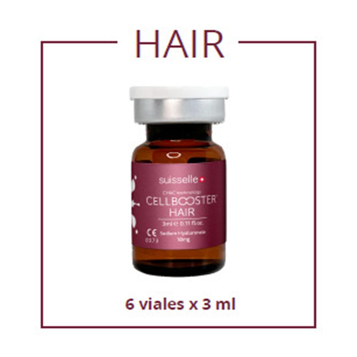 VIALES INYECTABLES DE MESOTERAPIA CELLBOOSTER HAIR 6 VIALES X 3ML SUISELLE