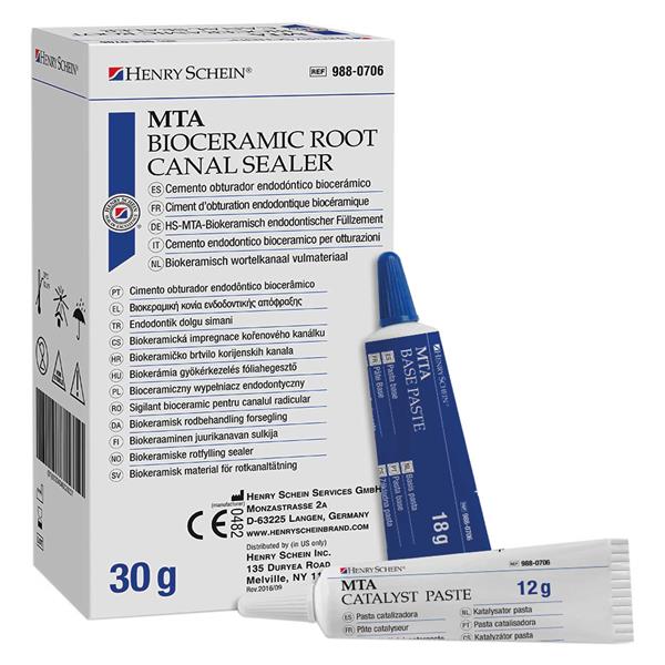 CEMENTO BICERÁMICO ENDODONCIA MAXIMA MTA 18G BASE+ 12G CAT - HENRY SCHEIN