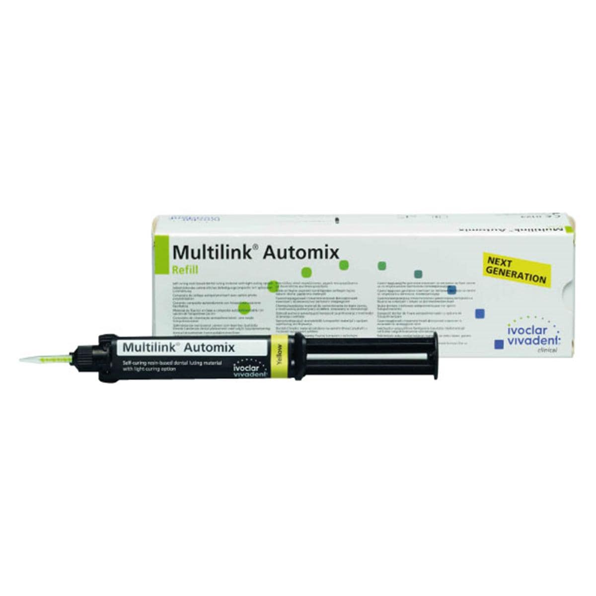 CEMENTO MULTILINK AUTOMIX EASY AMARILLO 9GR. - IVOCLAR VIVADENT
