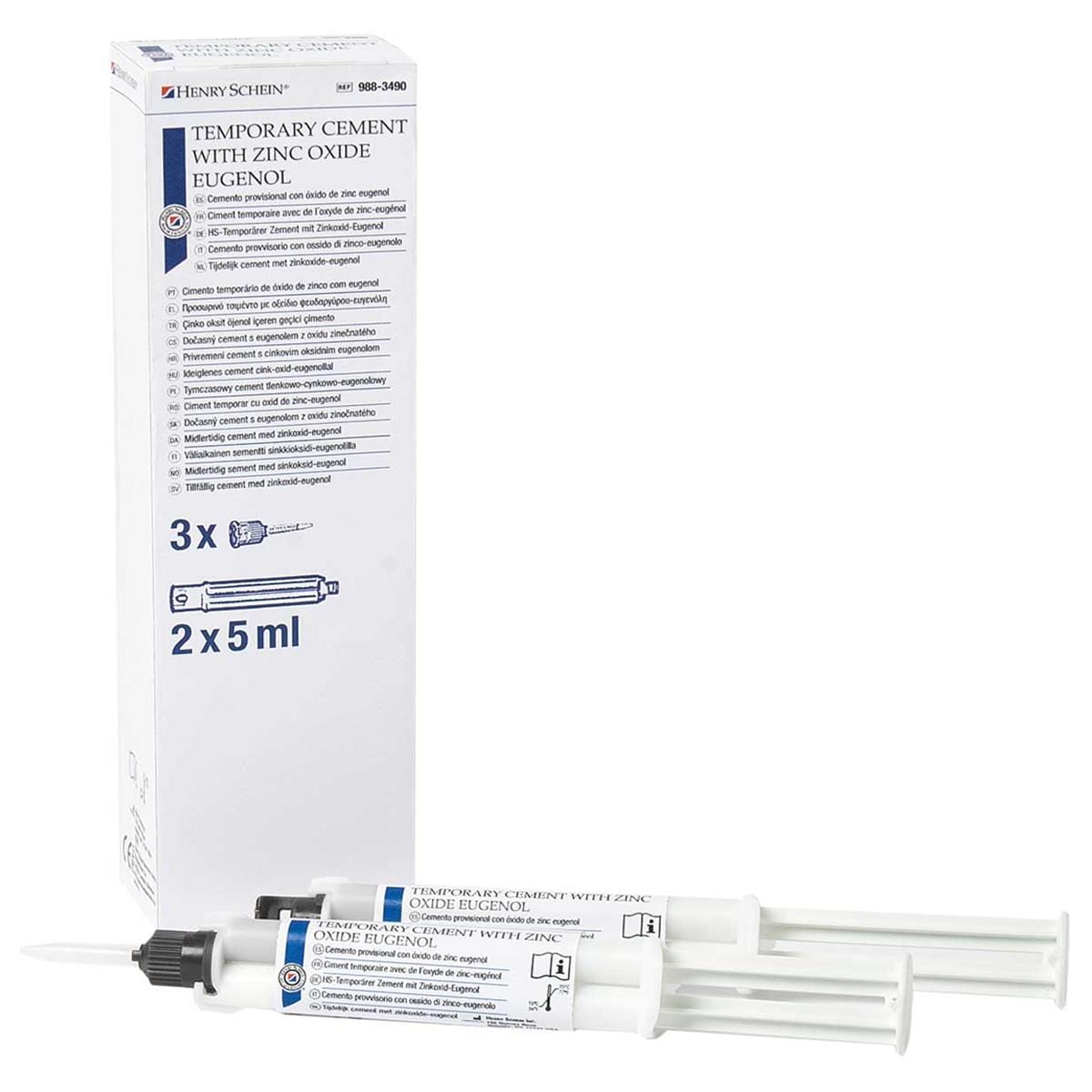 CEMENTO TEMP OXIDO DE ZINC EUGENOL 2X5ML - HENRY SCHEIN