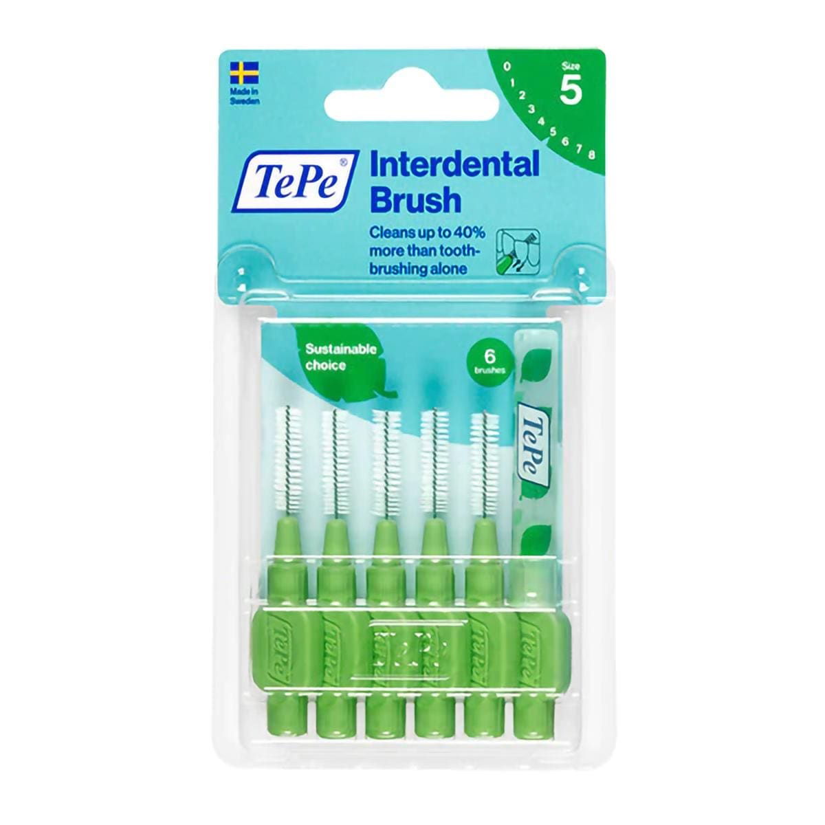 CEPILLO INTERDENTAL ORIGINAL 0.6MM AZUL 6U - TEPE
