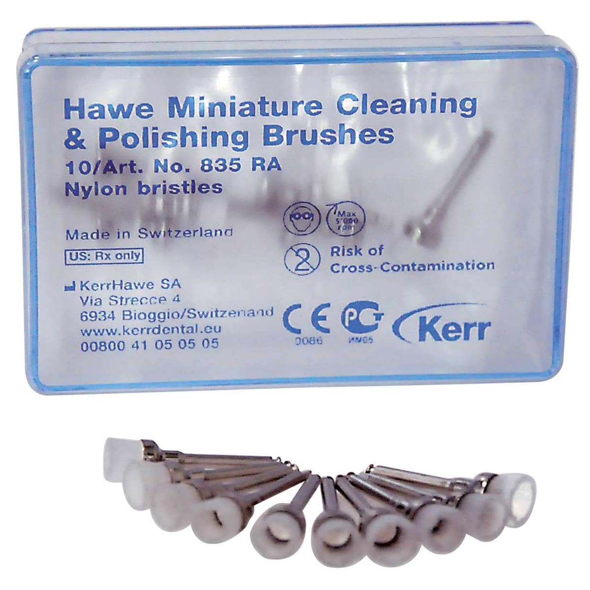 CEPILLOS PROFILAXIS NYLON 835 CA 10U - KERR HAWE