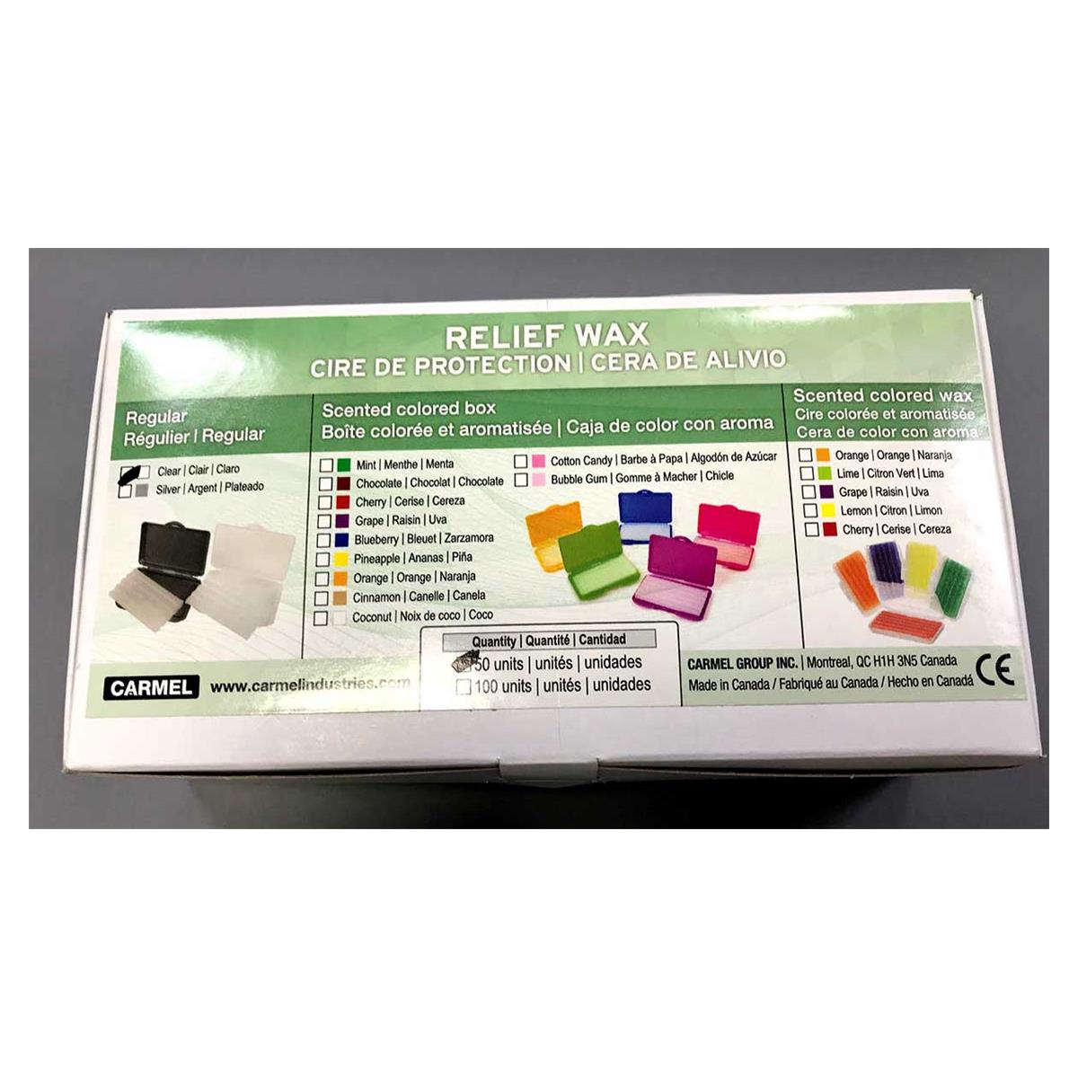 CERA PROTECTORA TRANSPARENTE (CAJA 50 UD) - CARMEL