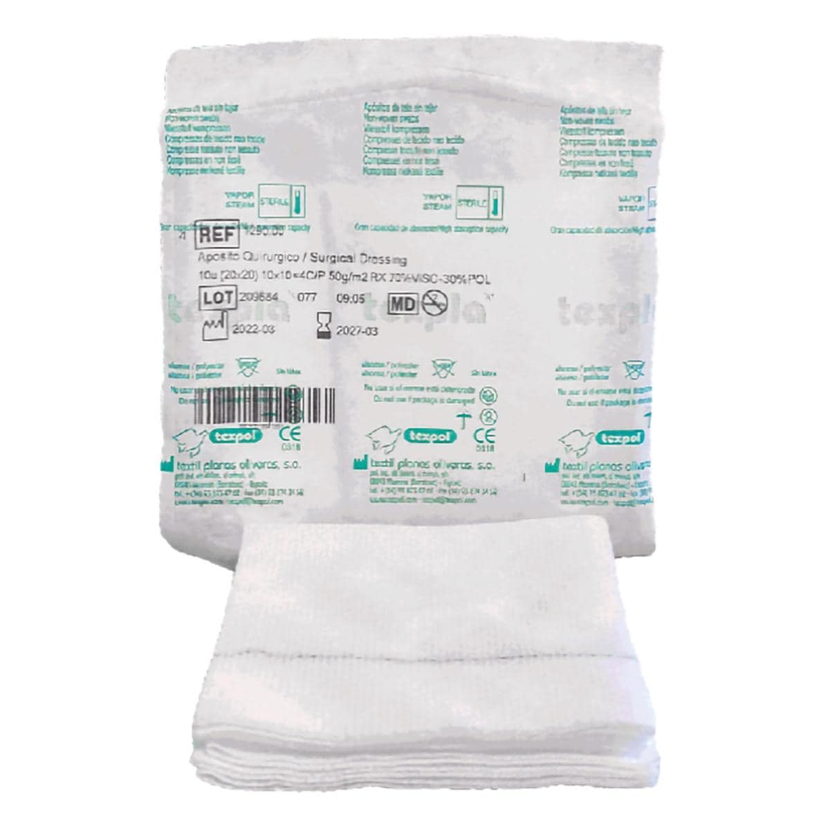 GASA TNT ESTÉRIL 40X40 PLEGADO 10X20 RX 150X2U TEXPOL
