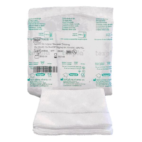 GASA TNT ESTÉRIL 40X40 PLEGADO 10X20 RX 150X2U TEXPOL