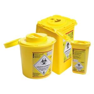 CONTENEDOR AMARILLO DE AGUJAS Y PARA OBJETOS PUNZANTES 0,5L 1UD - HENRY SCHEIN