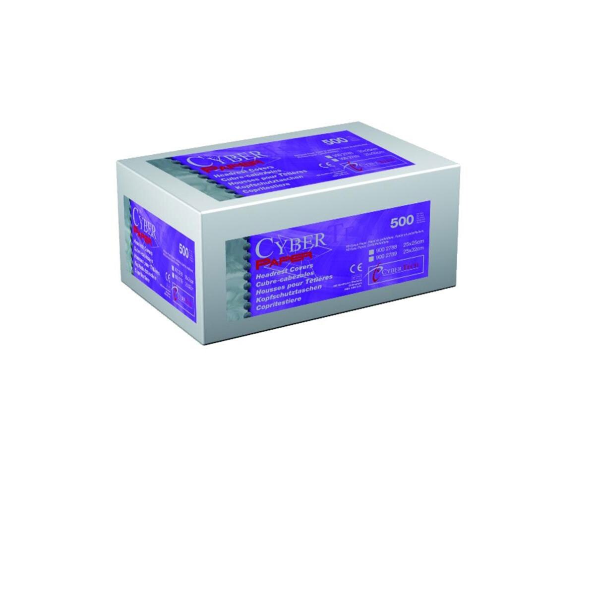 CUBRE CABEZALES 25X25CM BLANCO 500U - CYBERTECH