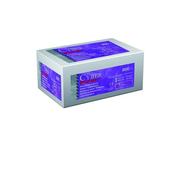 CUBRE CABEZALES 25X25CM BLANCO 500U - CYBERTECH