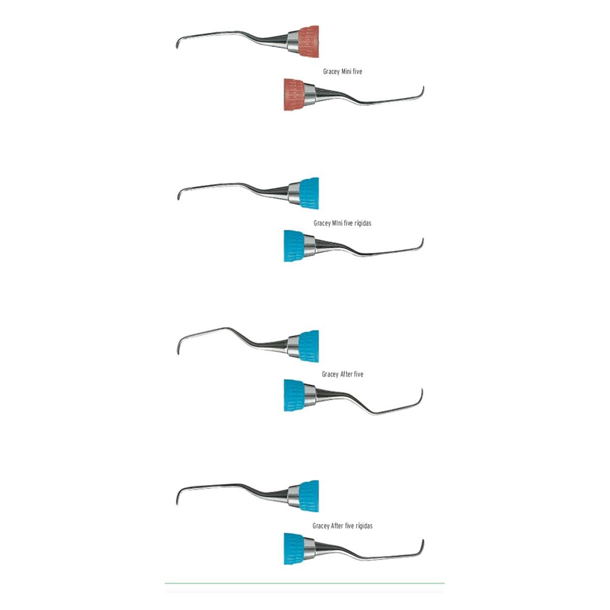 CURETA MINI FIVE RIGID 2.0 5/6 MANGO 9 - HU-FRIEDY