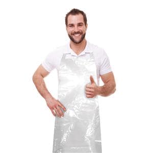 DELANTAL DE PLÁSTICO DESECHABLE GALGA: 100 ESPESOR: 0,025 CM 100U