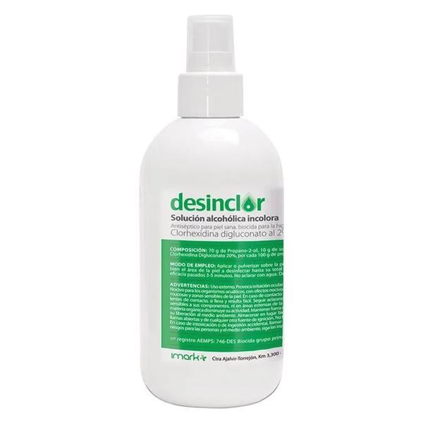 DESINCLOR 2% SOLUCIÓN ALCOHÓLICA INCOLORA SPRAY 250ML IMARK