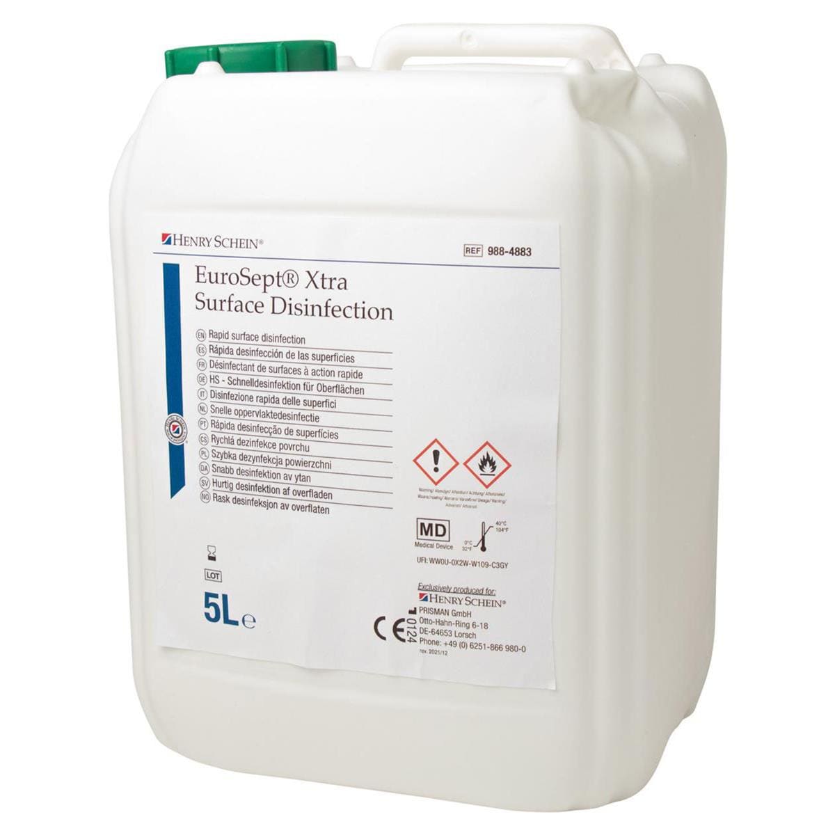 DESINFECCION SUPERFICIES EUROSEPT XTRA 5L - HENRY SCHEIN