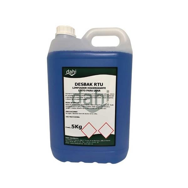 DETERGENTE SUPERFICIES RTU DESBAK AZUL 5L - BASIC