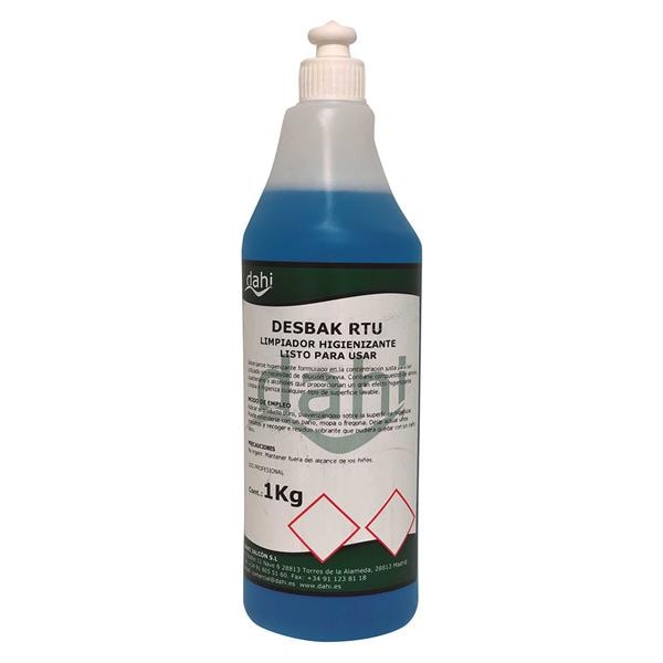 DETERGENTE SUPERFICIES RTU DESBAK AZUL 1L - BASIC