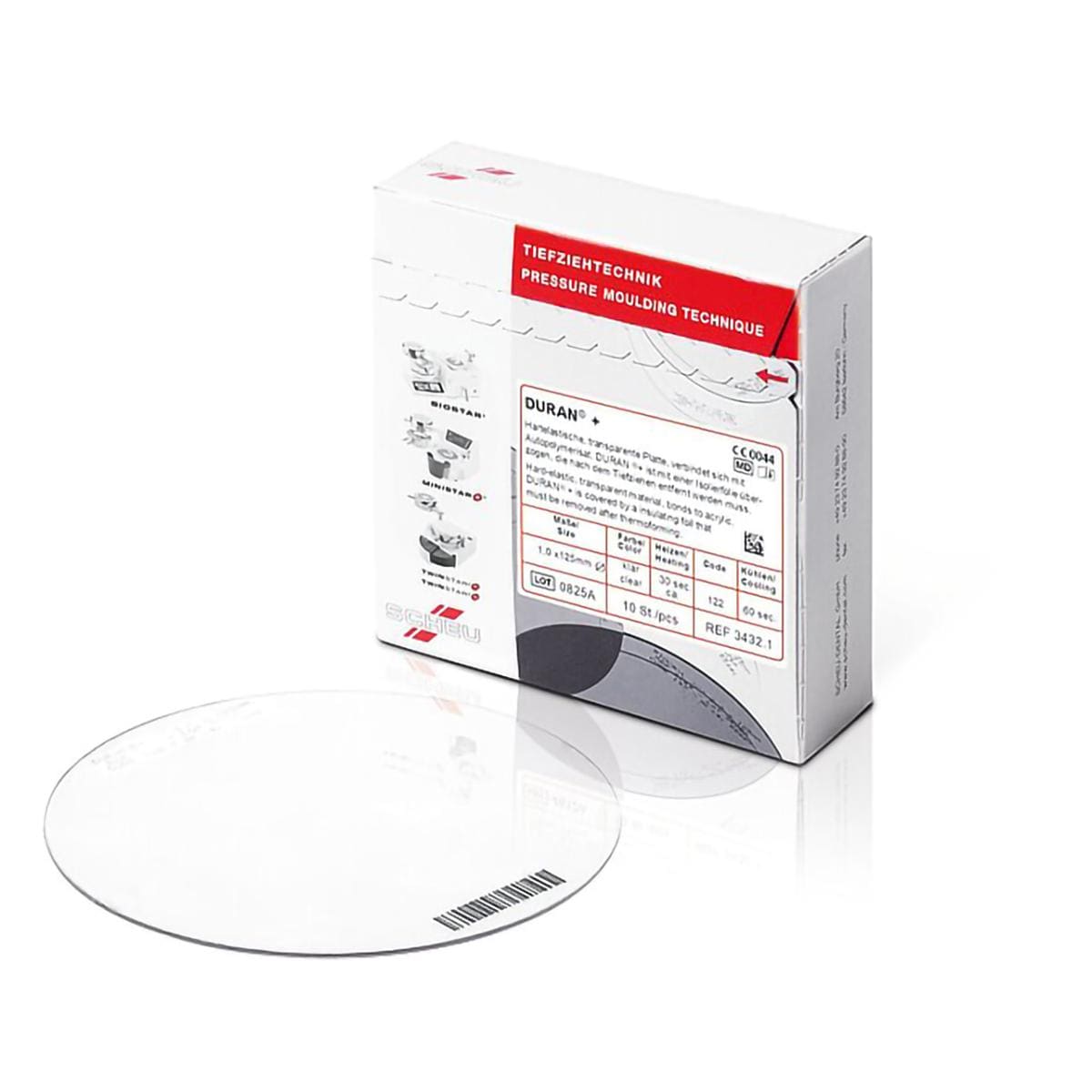 DURAN+ PLANCHA TRANSPARENTE 0.75X125MM 100U - SCHEU