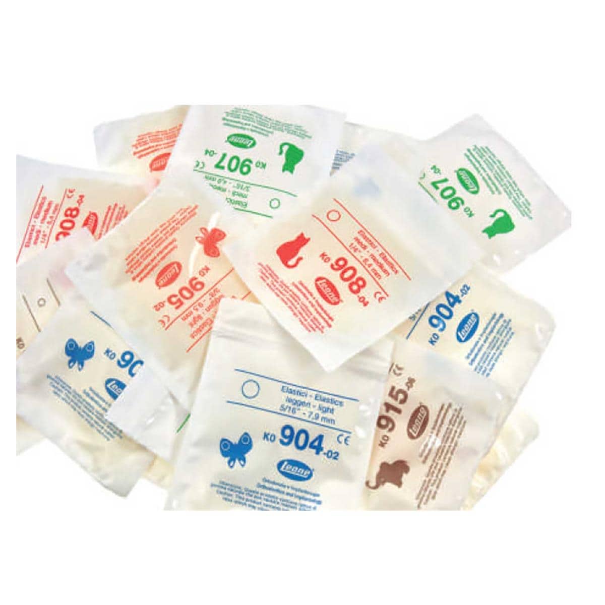 ELÁSTICO INTRAORAL 1/8 6,5OZ FUERTE MARRÓN 1000U - LEONE