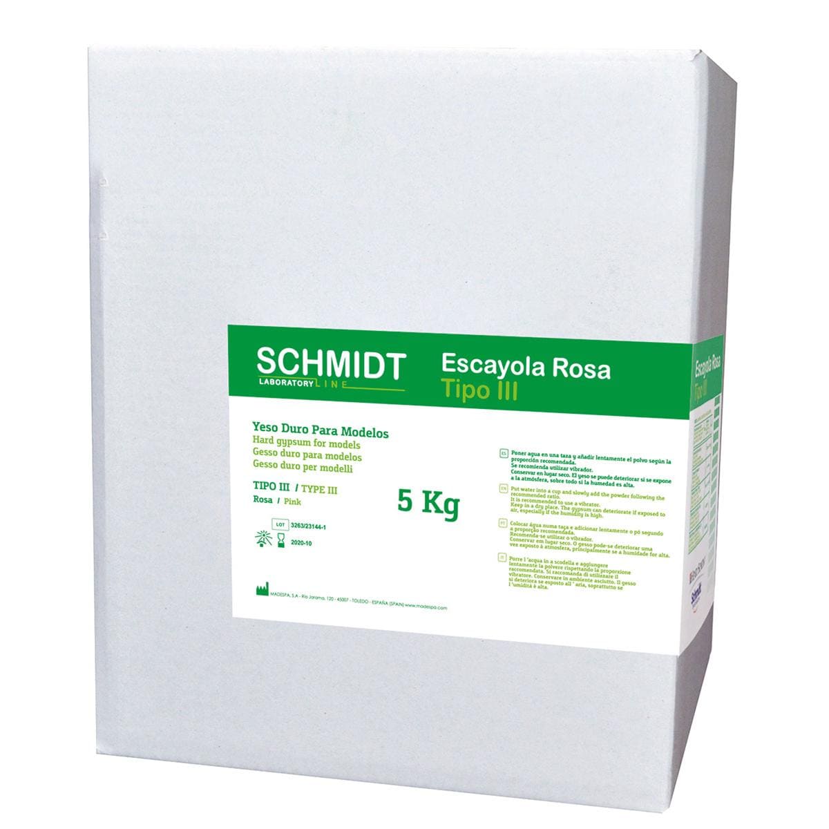 ESCAYOLA SCHMIDT LINE AMARILLA TIPO III 5 KG - SCHMIDT LINE