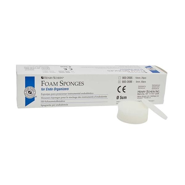 ESPONJAS STAND DE ENDODONCIA 1CM 25U - HENRY SCHEIN