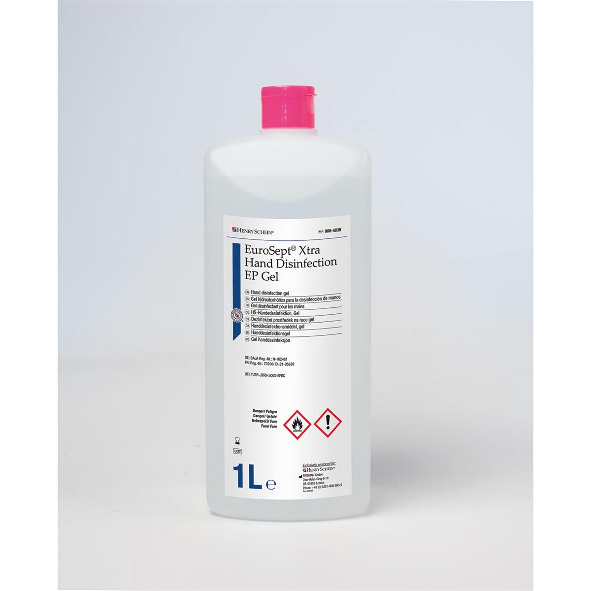 EUROSEPT XTRA GEL DESINFECTANTE DE MANOS 1L HS