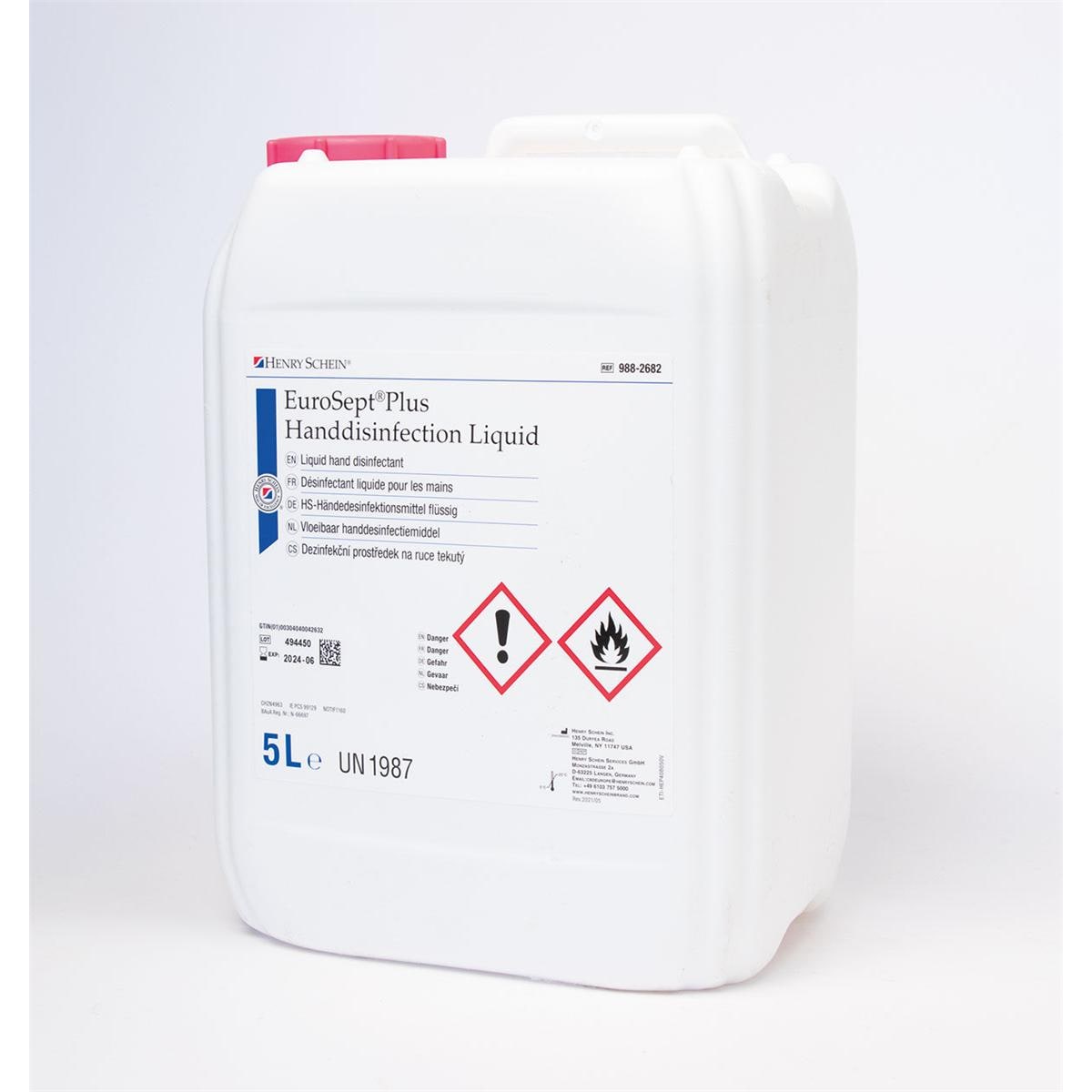 EUROSEPT XTRA LIQUIDO DESINFECTANTE DE MANOS 5L HS