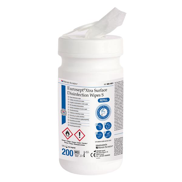 EUROSEPT XTRA TOALLITAS DESINF. LIMON BOTE 200U HS