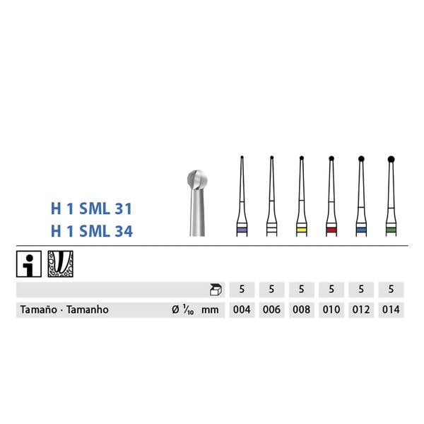 FRESA CARBURO ENDO TRACER H1SML34 205 004 5U - KOMET