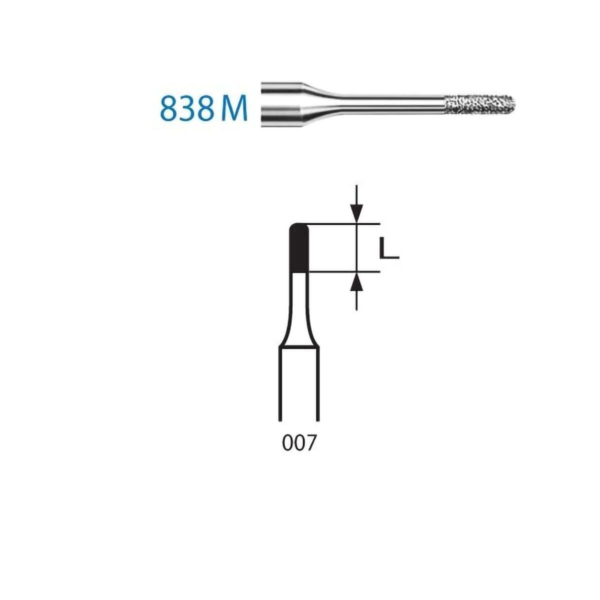 FRESA DIAMANTE FG 838M 314 007 MICRODONTOLOGIA 5U - KOMET