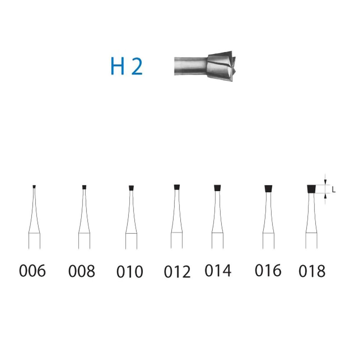 FRESA TUNGSTENO CA H2 204 016 5U - KOMET
