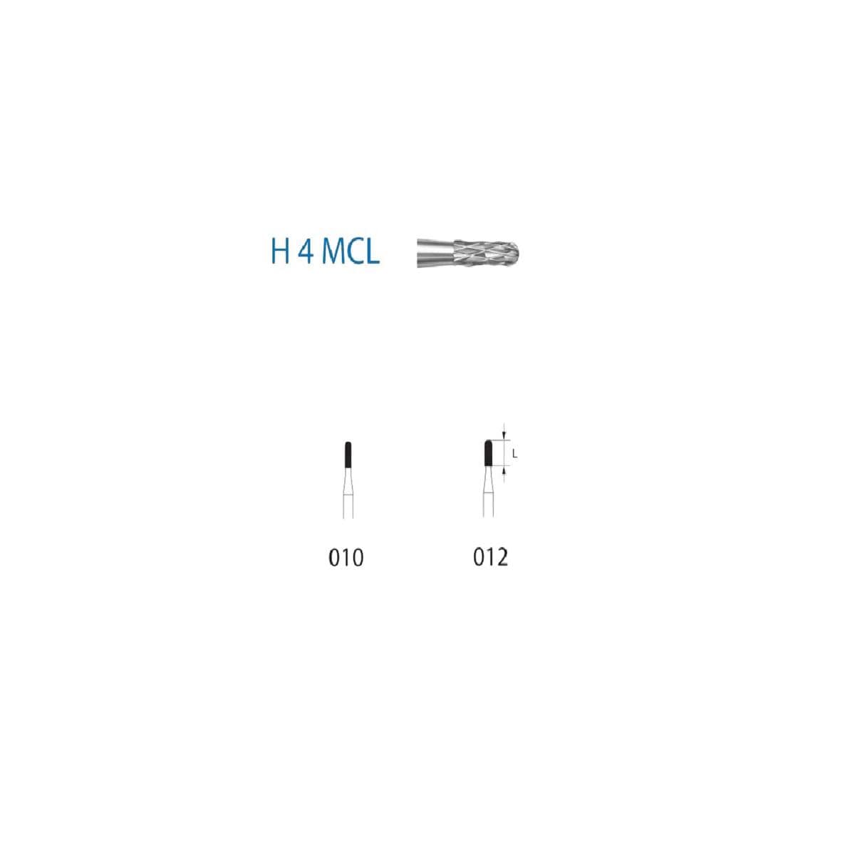 FRESA TUNGSTENO FG H4MCL 314 010 CORTA-CORONAS METAL CERAMICA 5U - KOMET