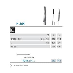 FRESA TUNGSTENO FG H254 316 010 ODONTOSECCION 5U - KOMET